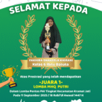 JUARA 1 LOMBA MHQ PUTRI